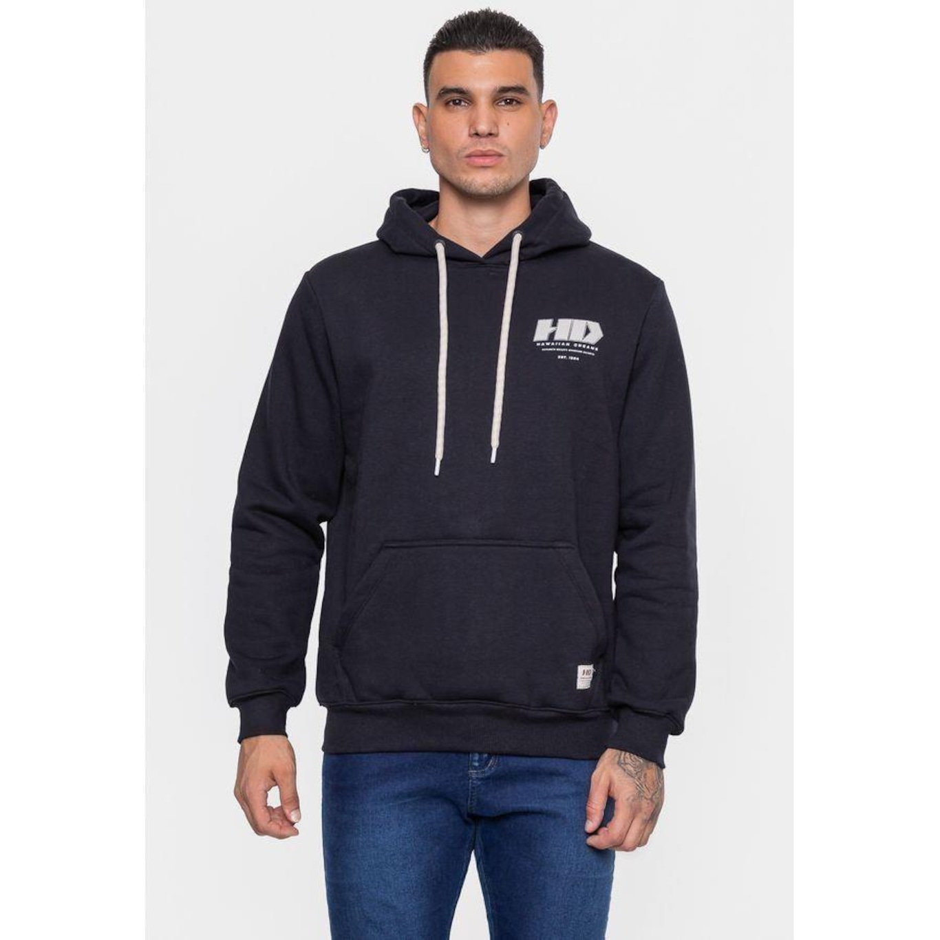 Blusão de Moletom Hd Canguru Natures - Masculina - Foto 1