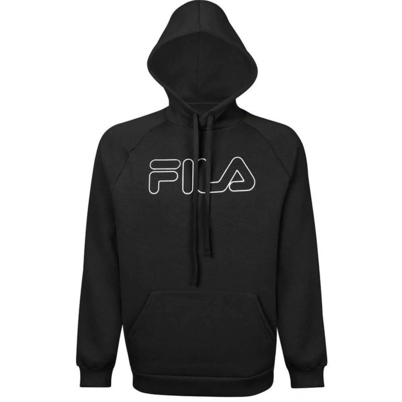 Blusão de Moletom Fila com Capuz Letter Outline - Masculino - Foto 1