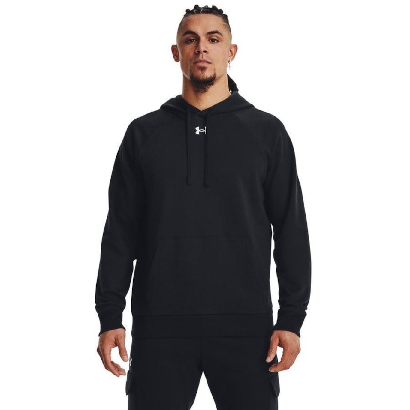 Blusão Under Armour Rival Fleece Hoodie - Masculina - Foto 1