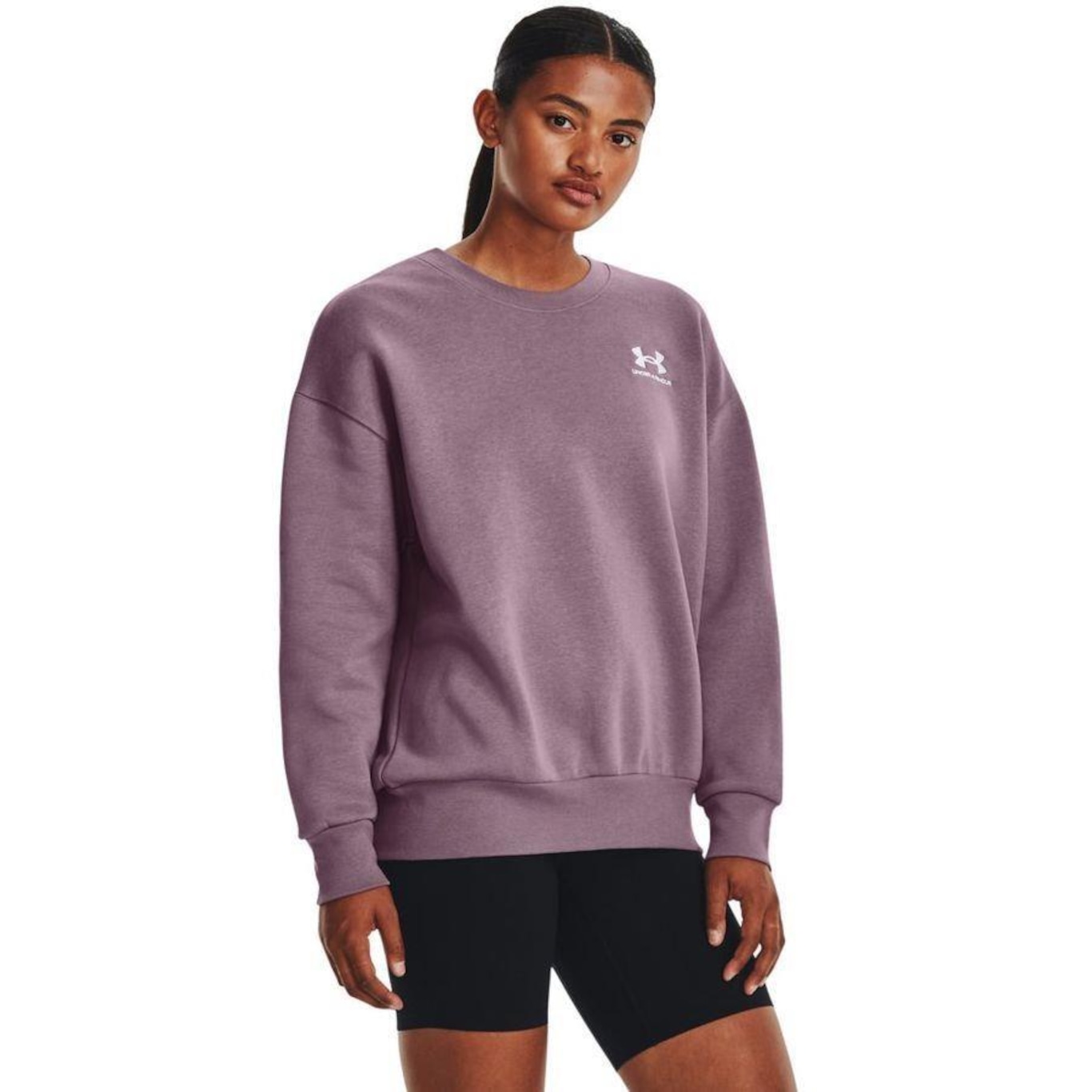 Blusão de Moletom Feminino Under Armour Essential Fleece - Foto 1