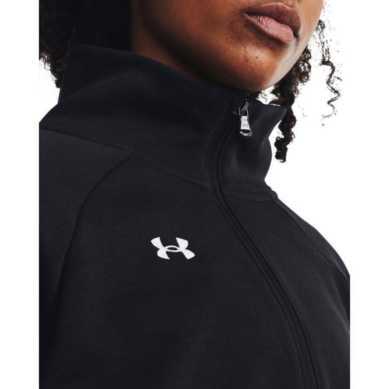 Jaqueta de Moletom de Treino Under Armour Rival Fleece Hoodie - Feminina - Foto 3