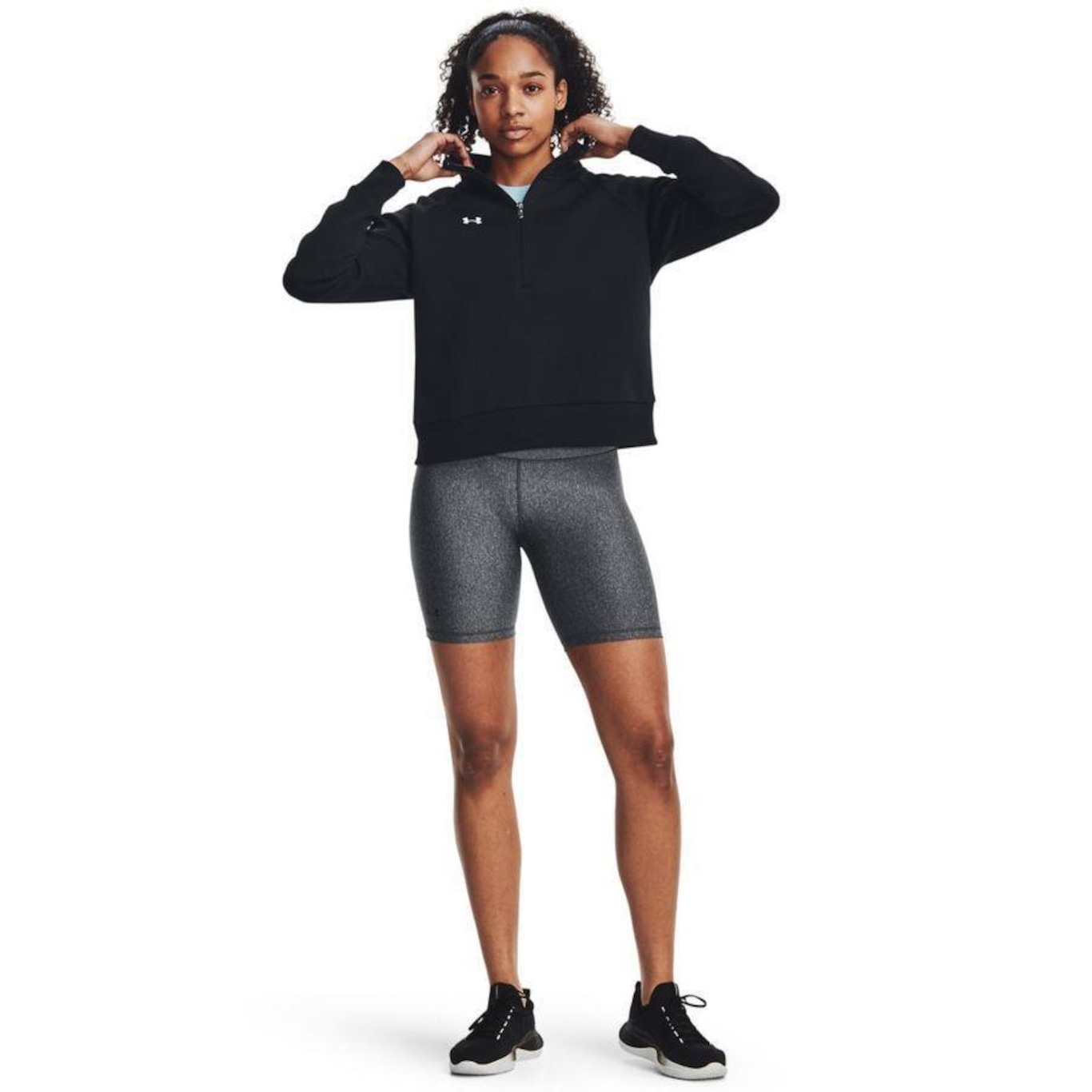 Jaqueta de Moletom de Treino Under Armour Rival Fleece Hoodie - Feminina - Foto 4