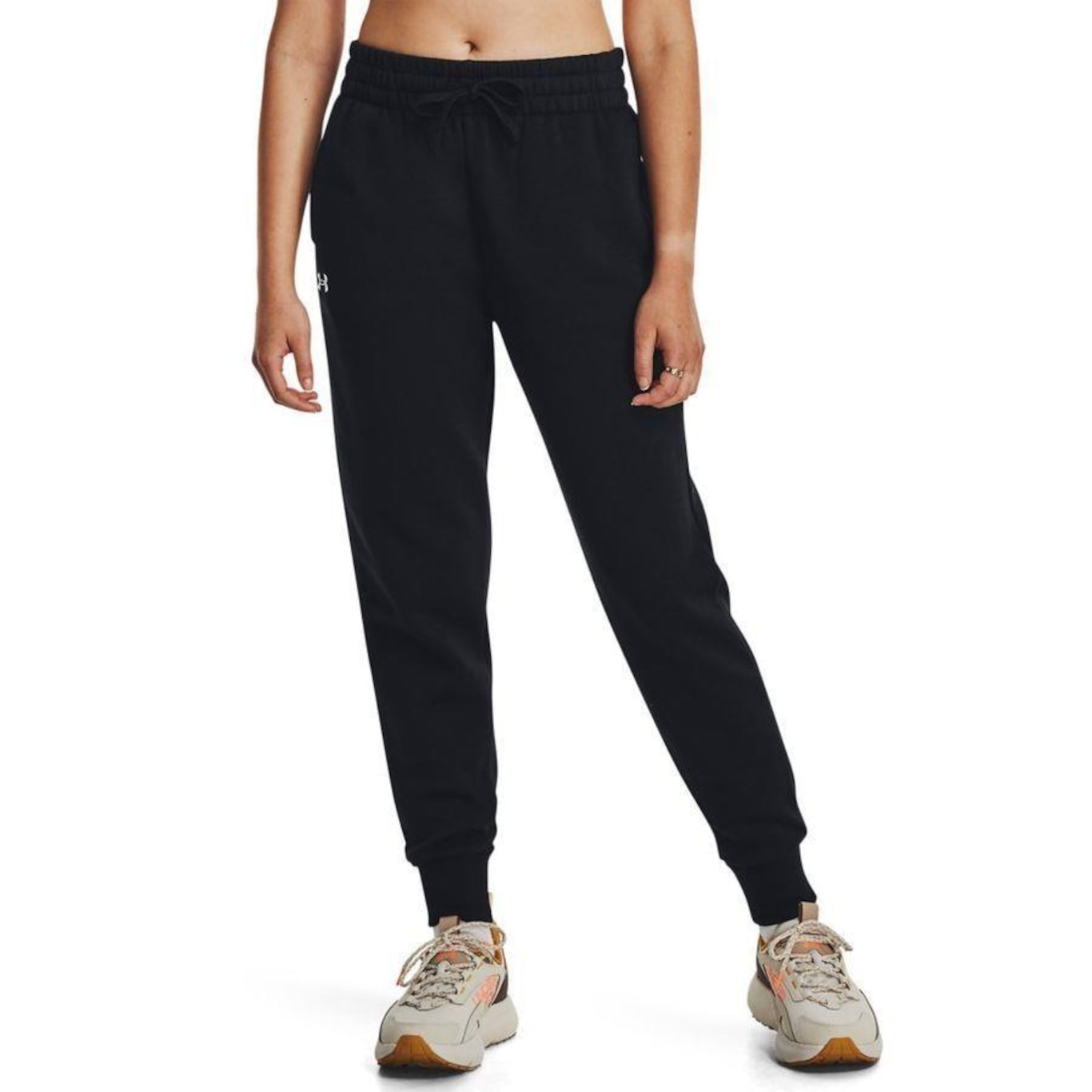 Calça de Treino Feminina Under Armour Rival Fleece Jogger - Foto 1