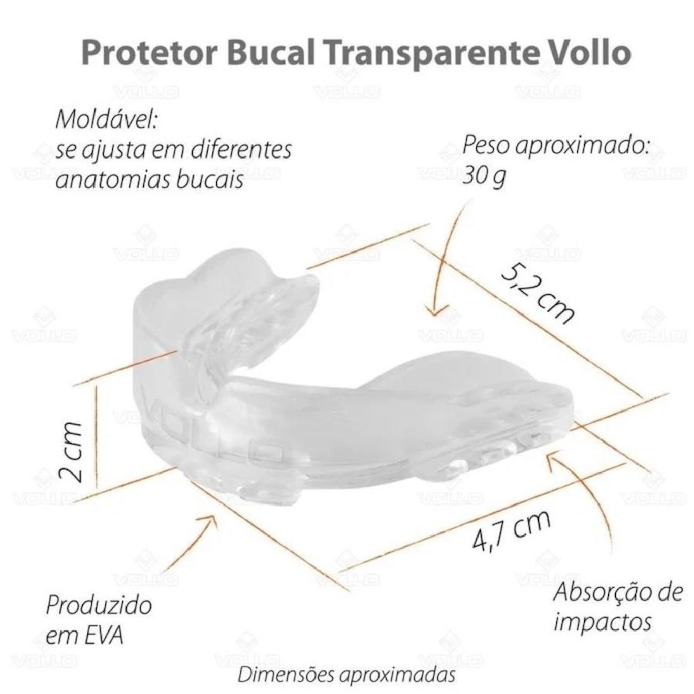 Protetor Bucal Vollo - Foto 2