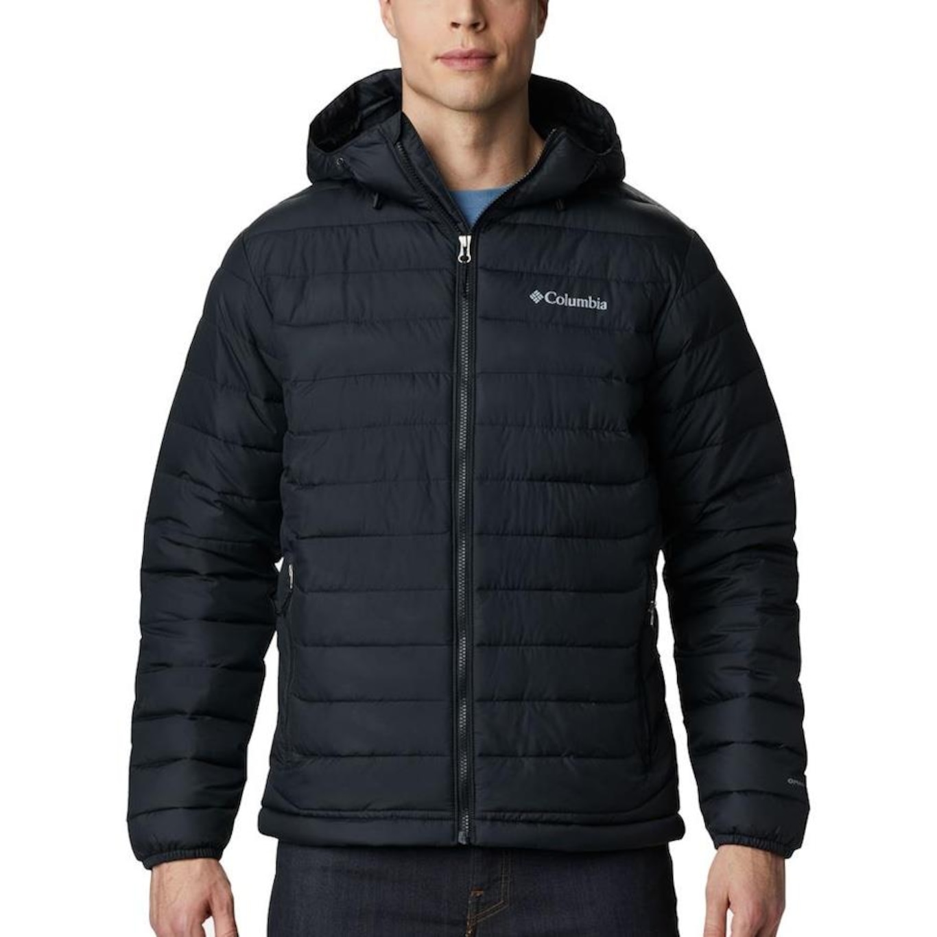 Jaqueta Columbia Powder Lite Hooded - Masculino - Foto 1