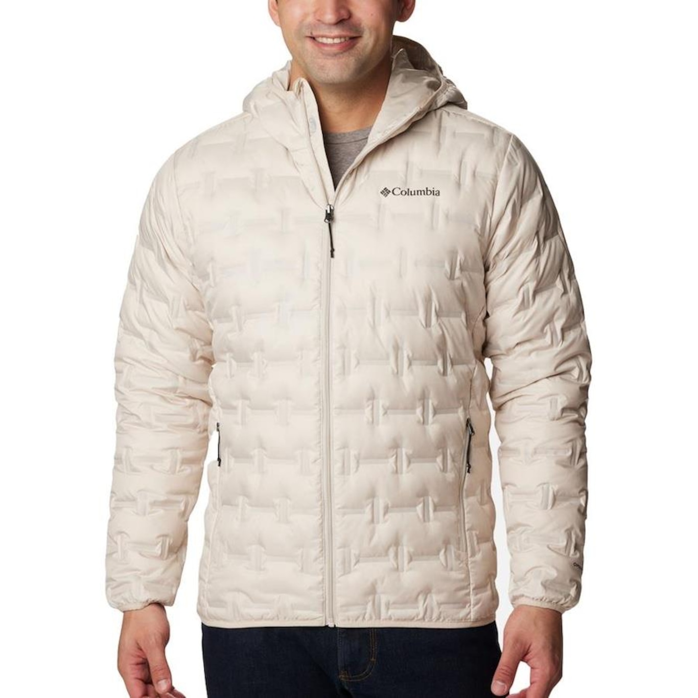 Jaqueta Columbia Down Delta Ridge Hooded - Masculina - Foto 1