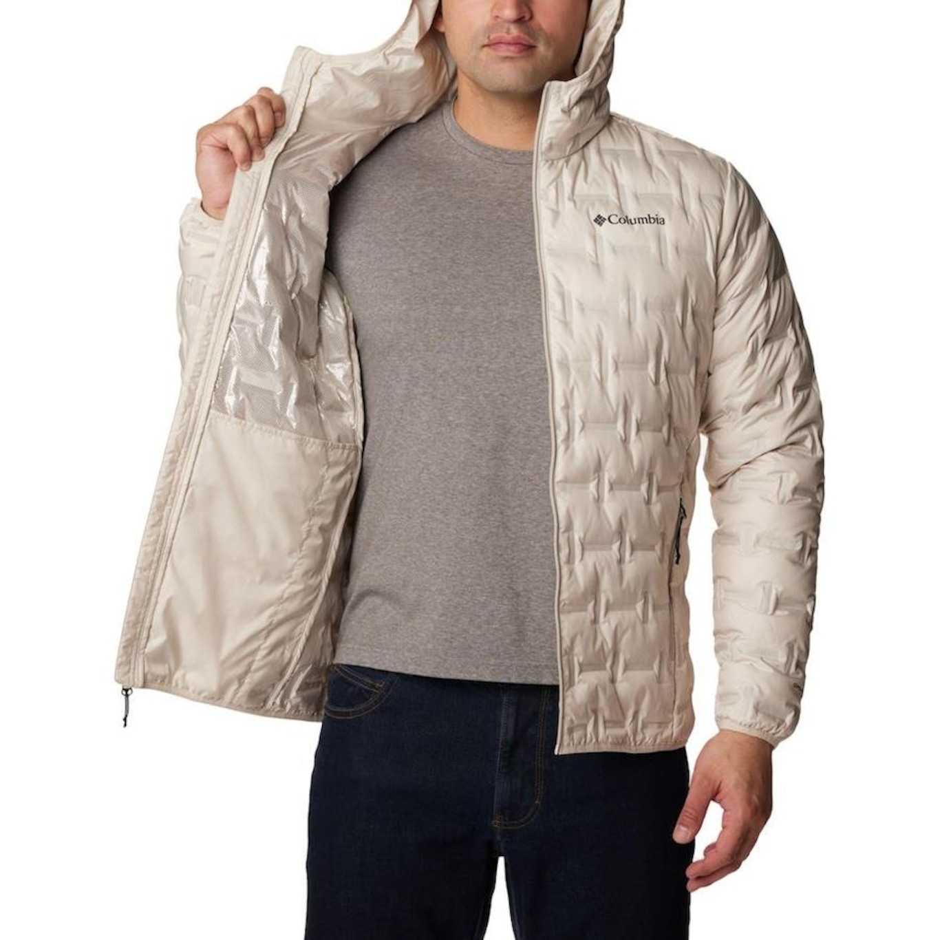 Jaqueta Columbia Down Delta Ridge Hooded - Masculina - Foto 3