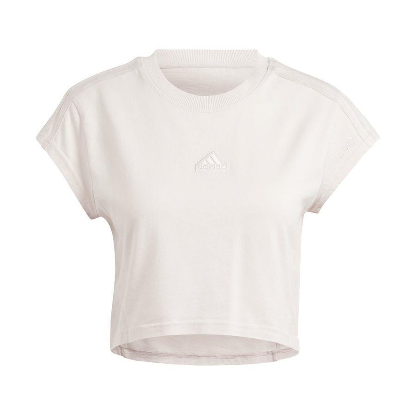 Camiseta adidas Baby Look All Szn Três Listras Garment Wash - Feminina - Foto 1