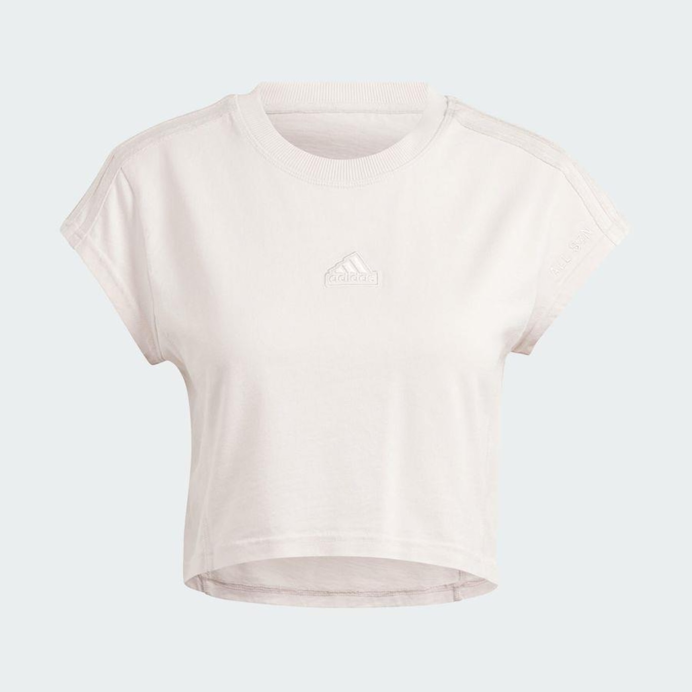 Camiseta adidas Baby Look All Szn Três Listras Garment Wash - Feminina - Foto 3