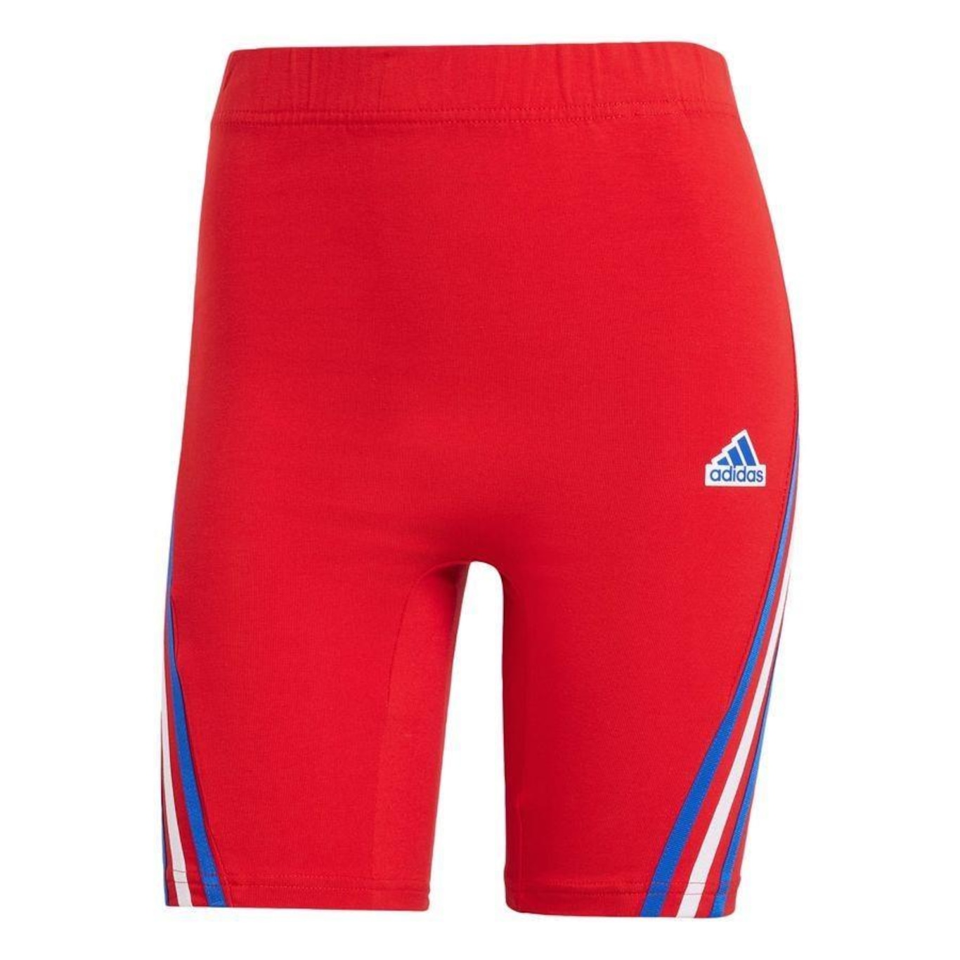 Shorts adidas Biker Future Icons Três Listras - Feminino - Foto 1