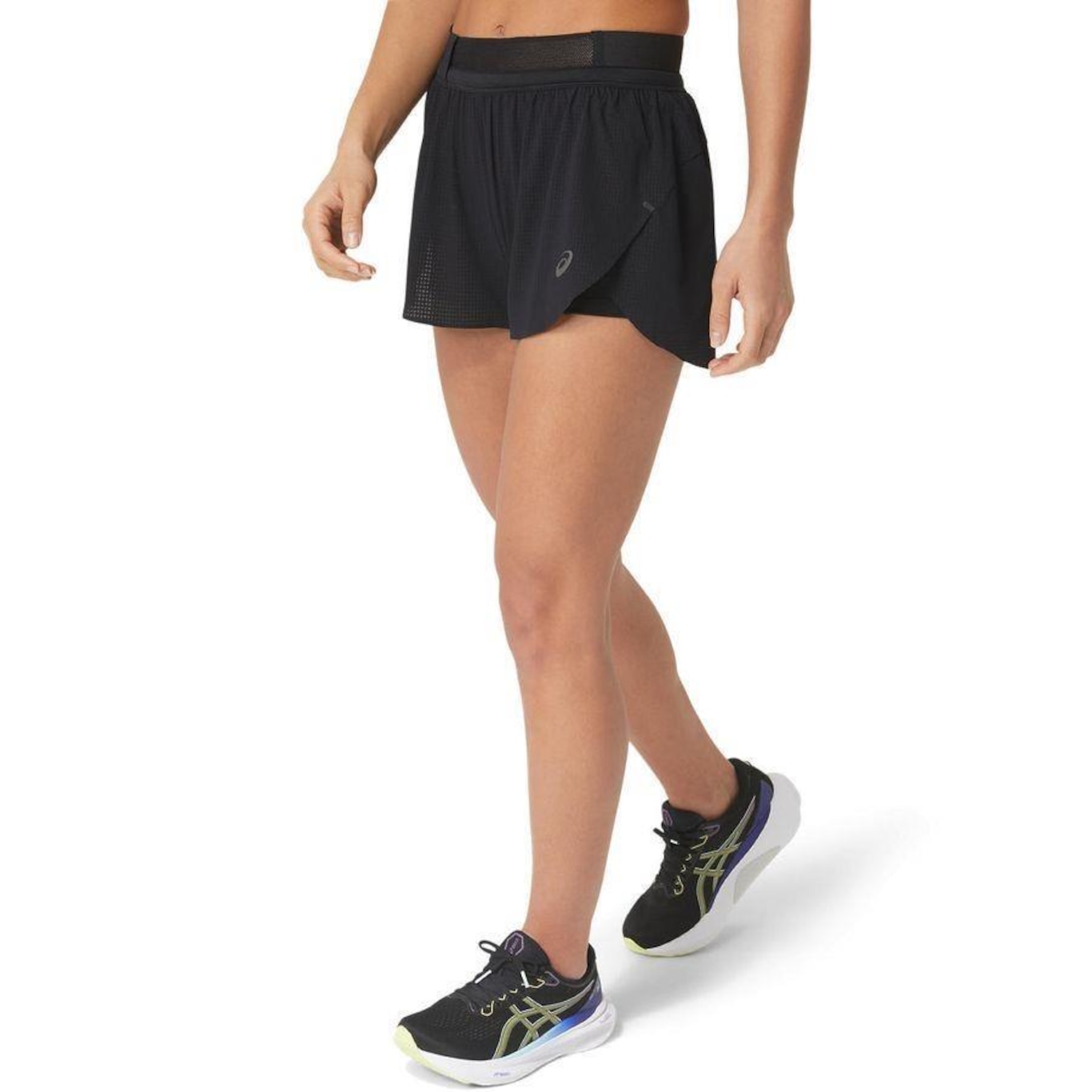 Short Asics Metarun Split Short - Feminino - Foto 3