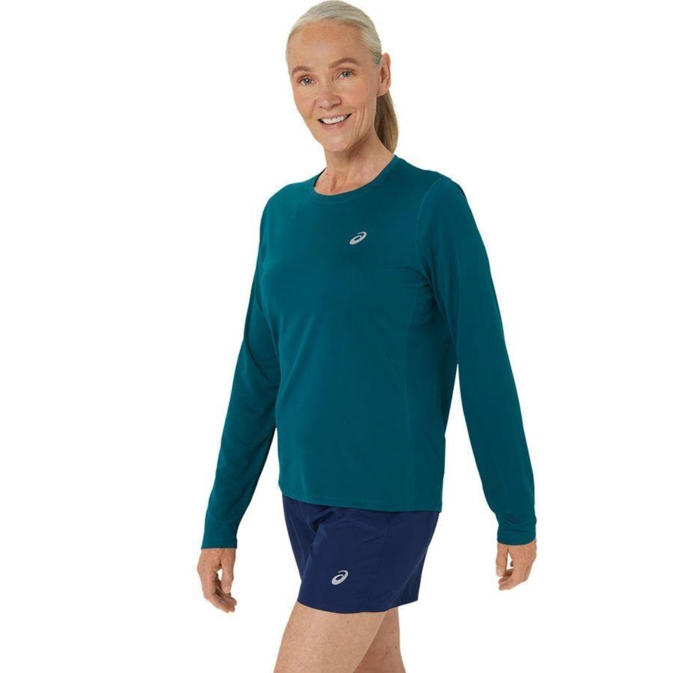 Camiseta Asics Knit Manga Longa - Feminina - Foto 3