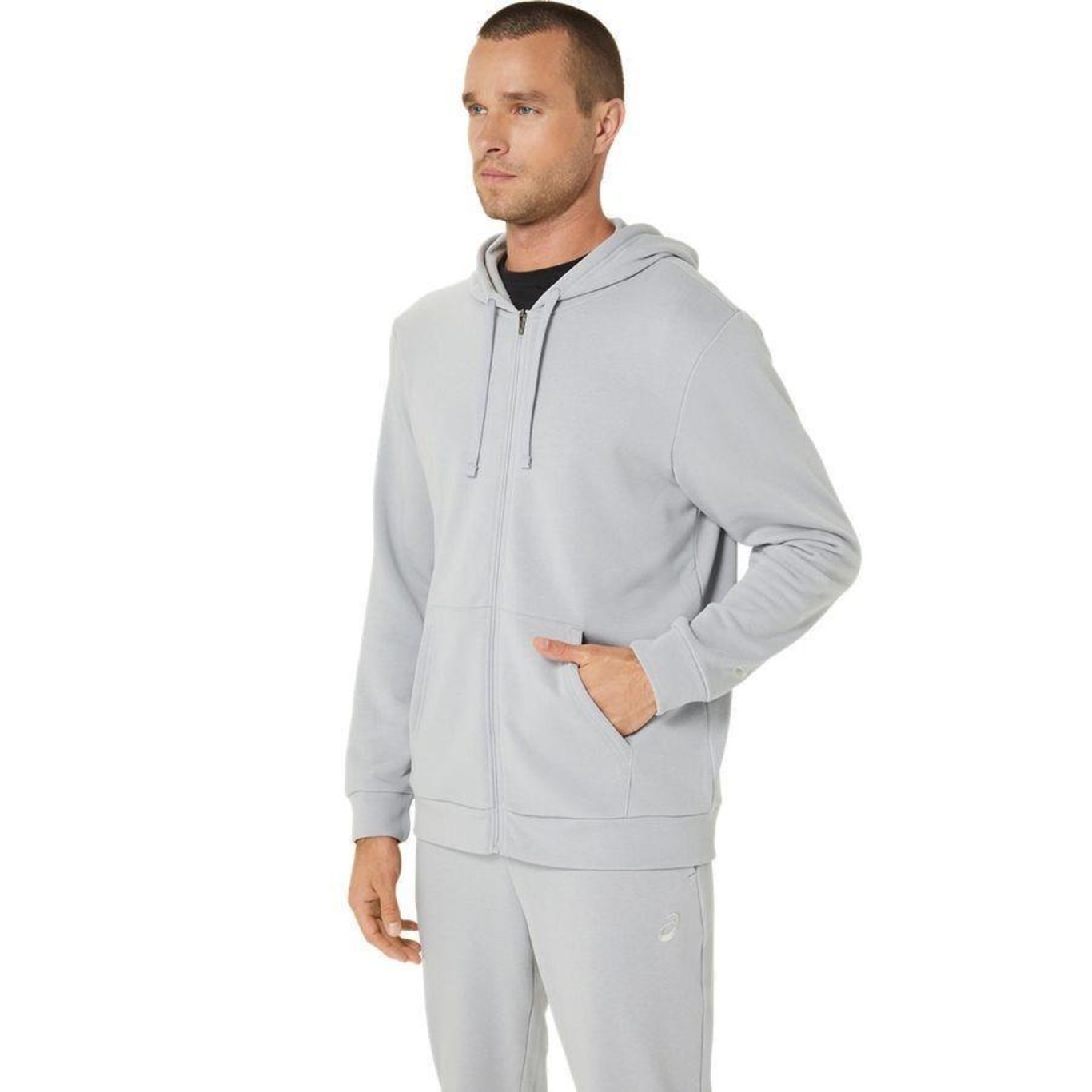 Jaqueta com Capuz Asics Sweat Full Zip Hoodie - Masculina - Foto 3