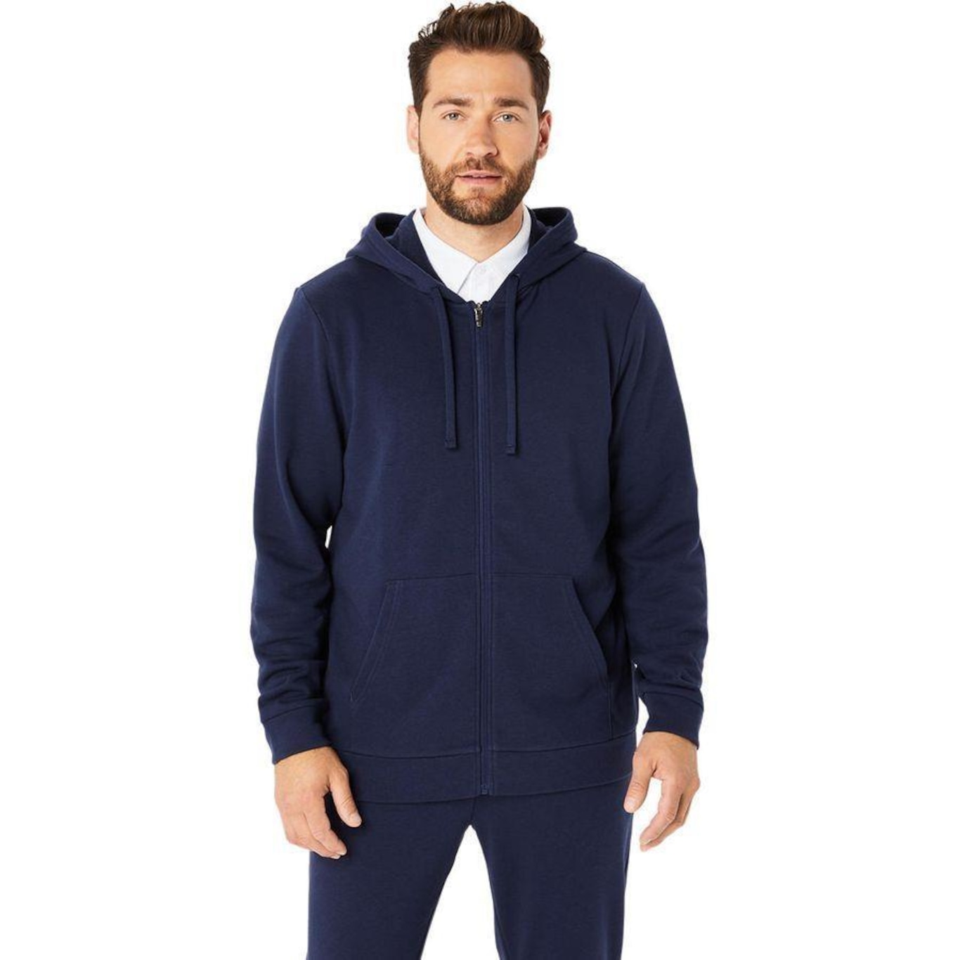 Jaqueta com Capuz Asics Sweat Full Zip Hoodie - Masculina - Foto 1