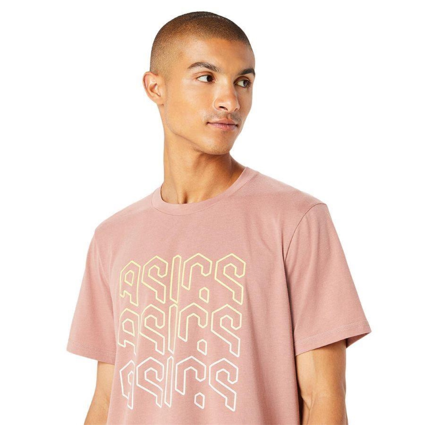 Camiseta Asics Hex Graphic - Masculina - Foto 4