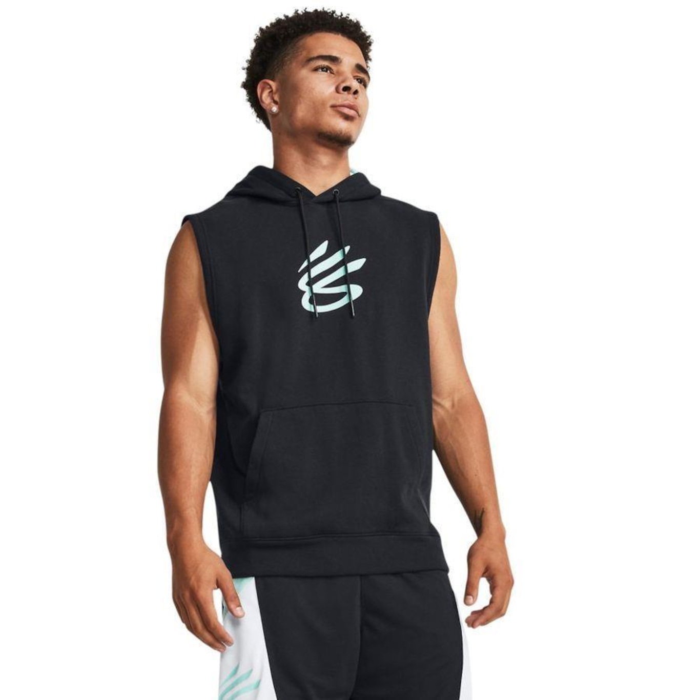 Camiseta Regata Under Armour Curry Fleece - Masculina - Foto 1