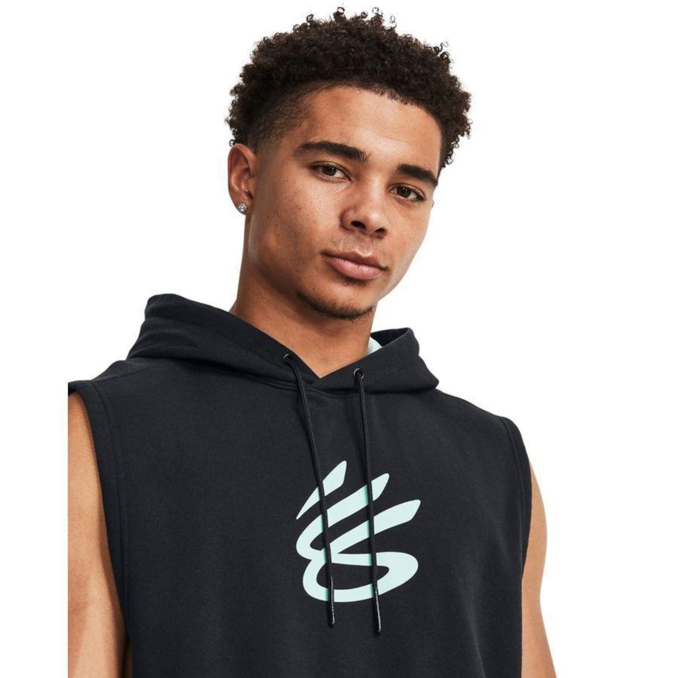 Camiseta Regata Under Armour Curry Fleece - Masculina - Foto 3