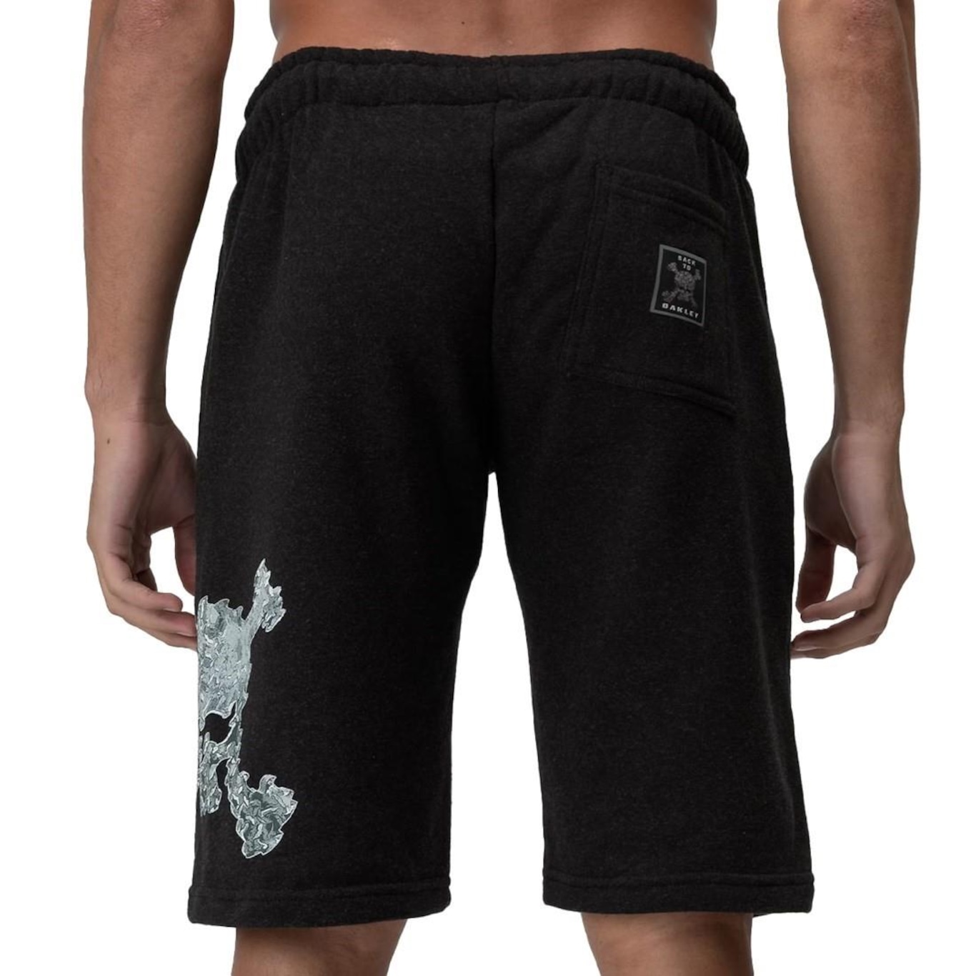 Bermuda de Moletom Oakley Back To Skull - Masculina - Foto 2