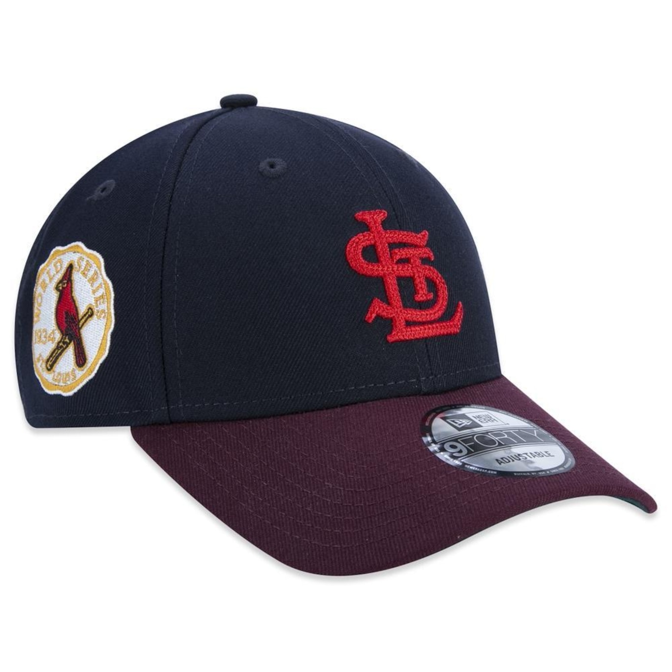 Boné Aba Curva New Era 9Forty St. Louis Cardinals Logo History - Strapback - Adulto - Foto 2