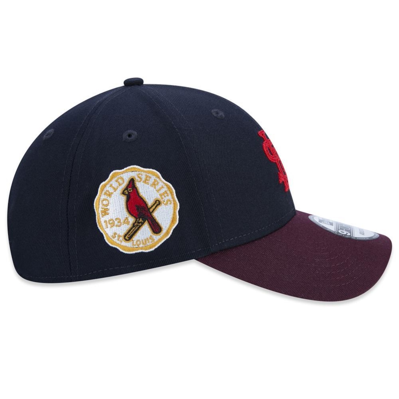 Boné Aba Curva New Era 9Forty St. Louis Cardinals Logo History - Strapback - Adulto - Foto 5