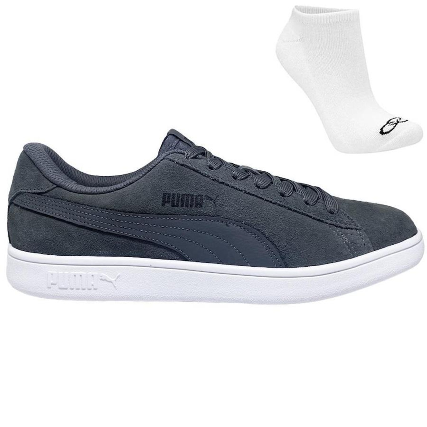 Tênis Puma Smash V2 Bdp + Meia - Masculino - Foto 1