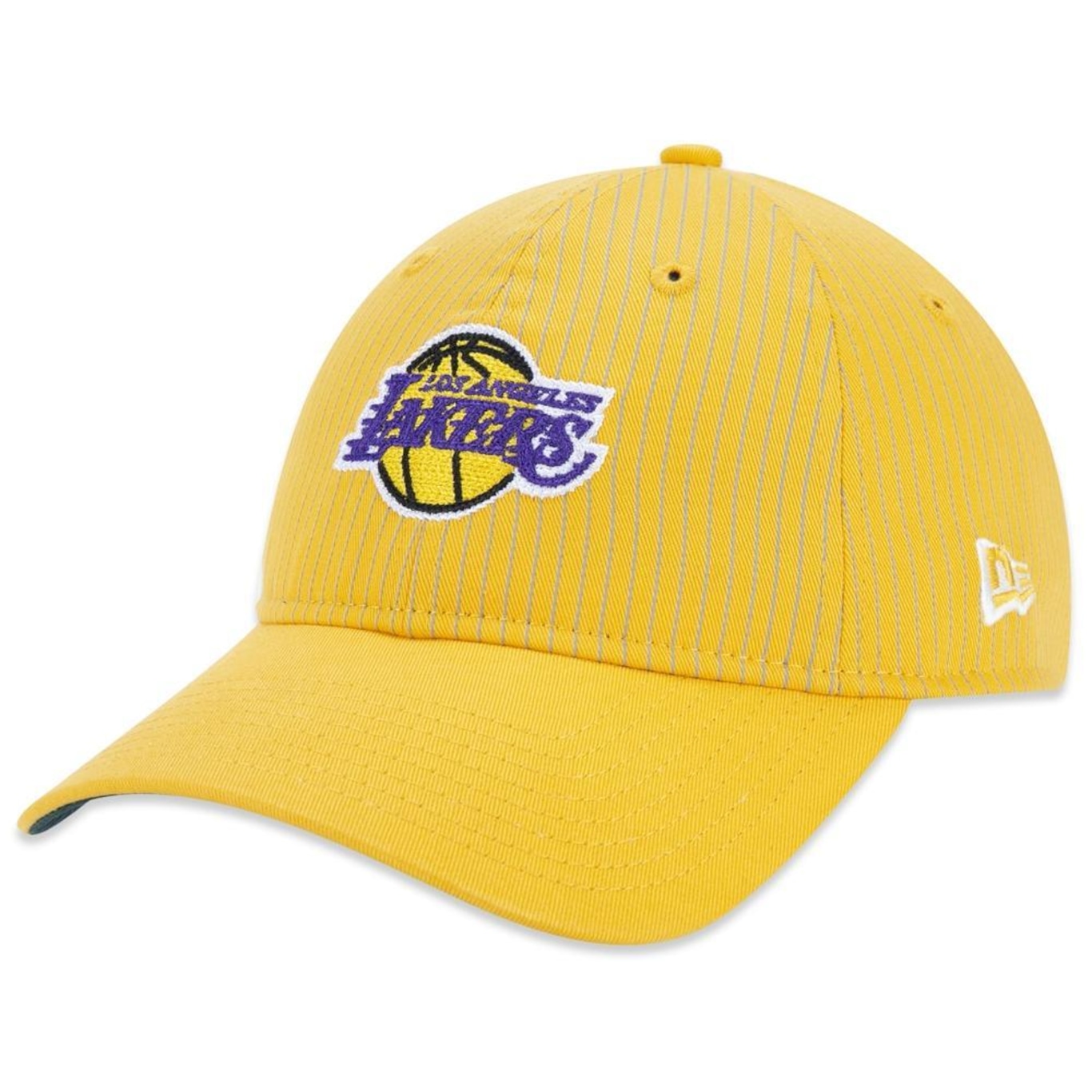 Boné Aba Curva New Era 9Twenty Los Angeles Lakers Logo History - Strapback - Adulto - Foto 1