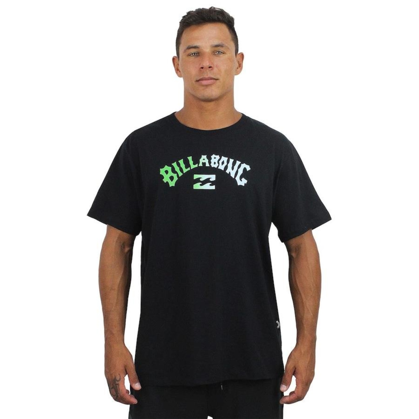 Camiseta Billabong Arch Gradient Black - Masculina - Foto 2