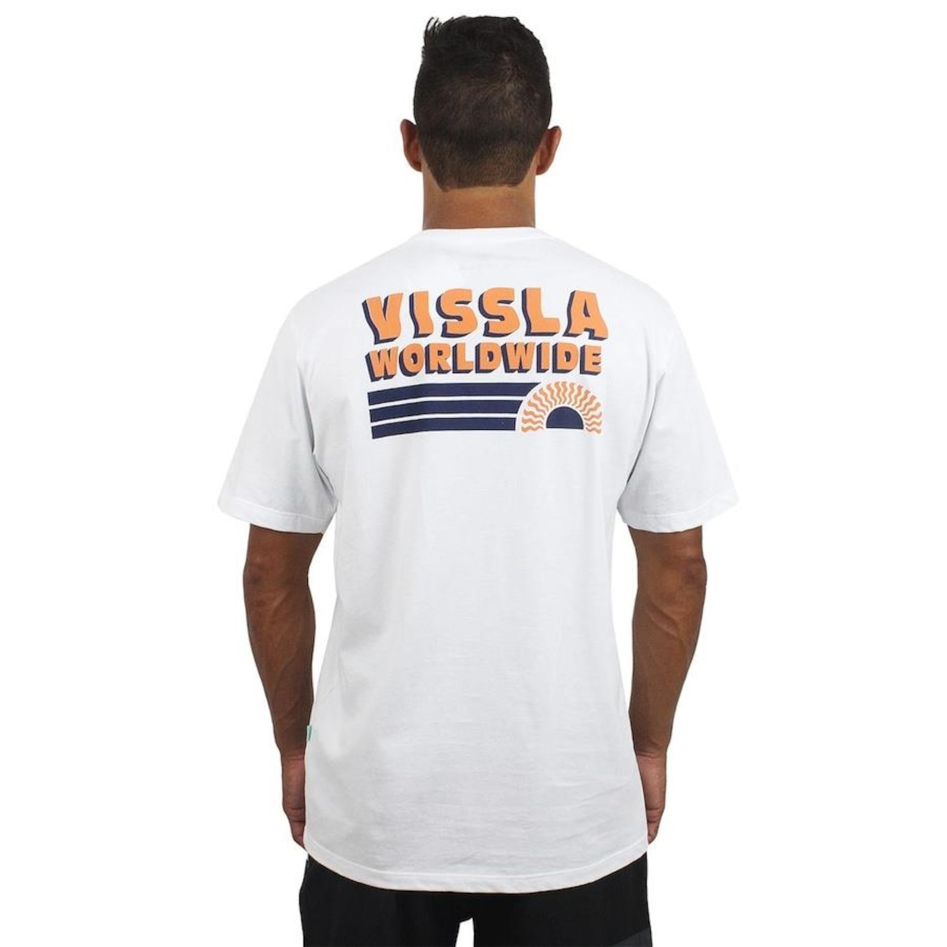 Camiseta Vissla Speed Wobble White - Masculina - Foto 2