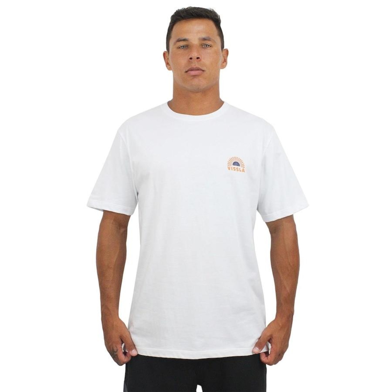 Camiseta Vissla Speed Wobble White - Masculina - Foto 3