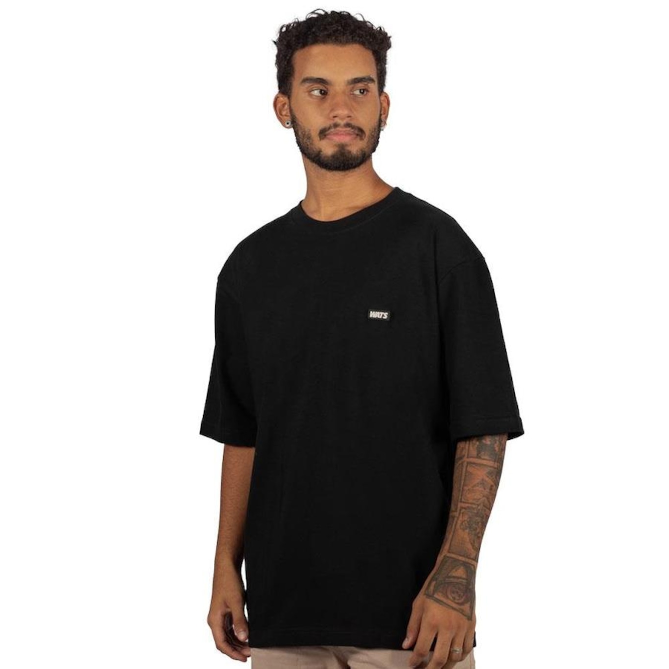 Camiseta Wats Oversized Box - Masculina - Foto 1