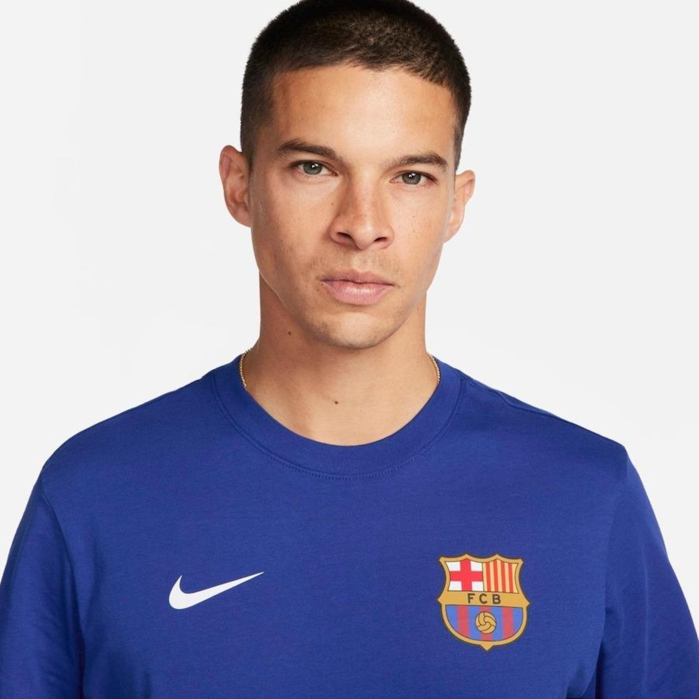 Camiseta Nike Barcelona - Masculina - Foto 3