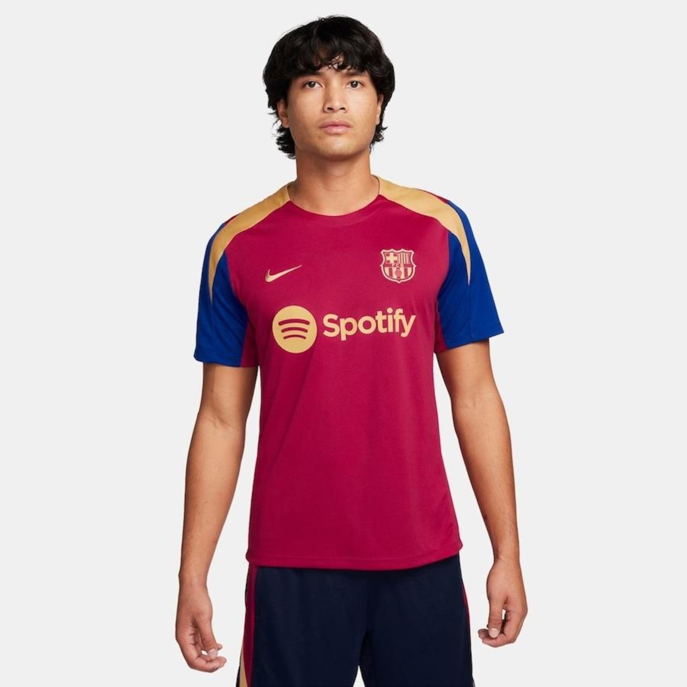 Camiseta Nike Barcelona Strike - Masculina - Foto 1