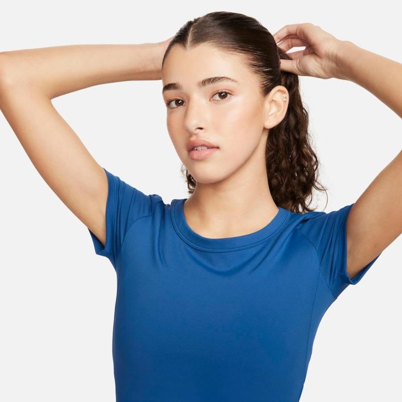 Camiseta Nike Dri-Fit One Cropped - Feminina - Foto 3