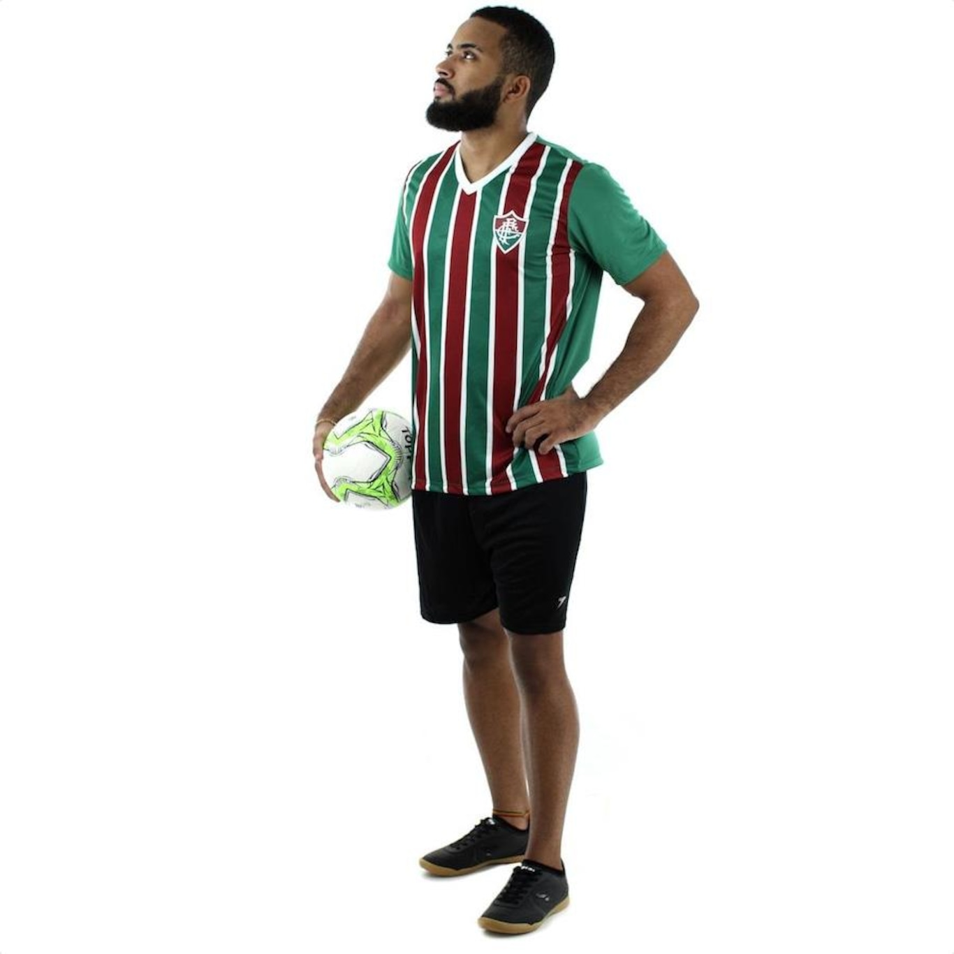 Camisa Braziline Fluminense Volcano - Masculina - Foto 5