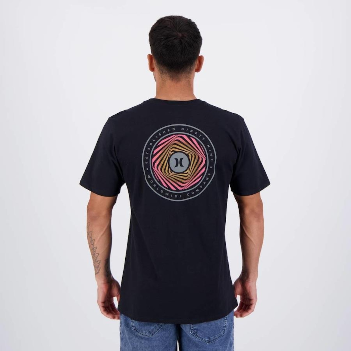 Camiseta Hurley Spiral - Masculina - Foto 4