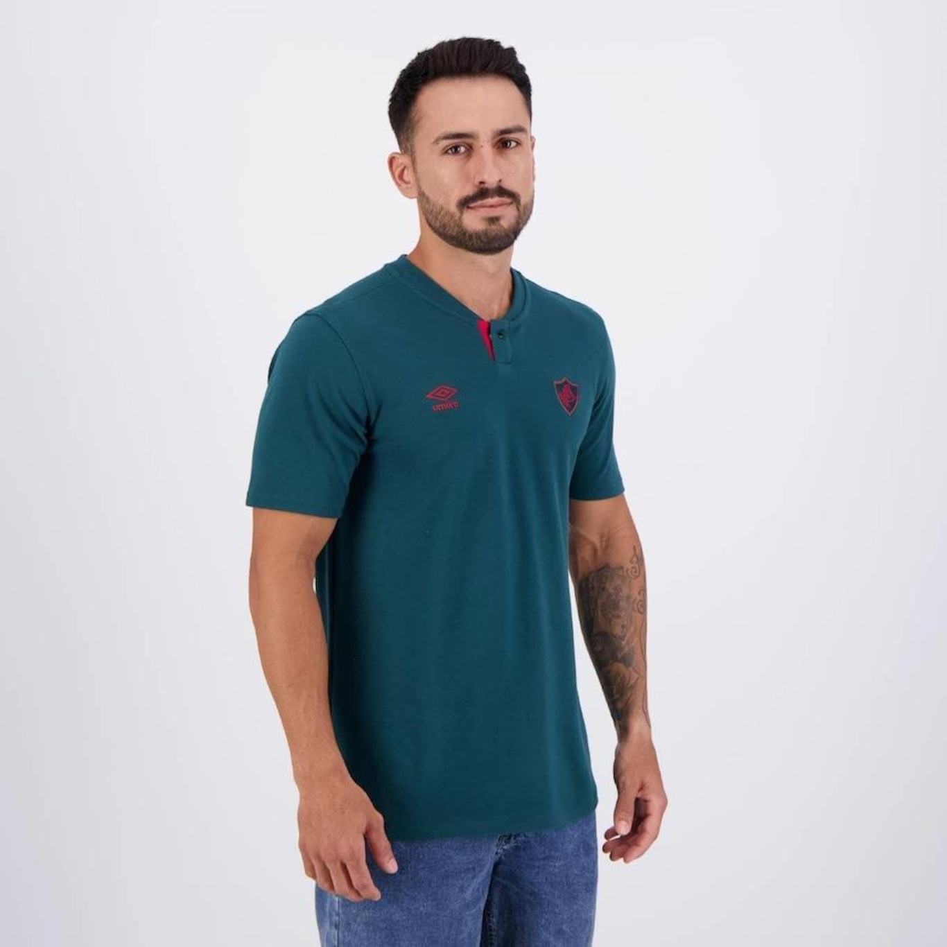 Polo Umbro Fluminense Viagem 2024 Verde - Foto 2