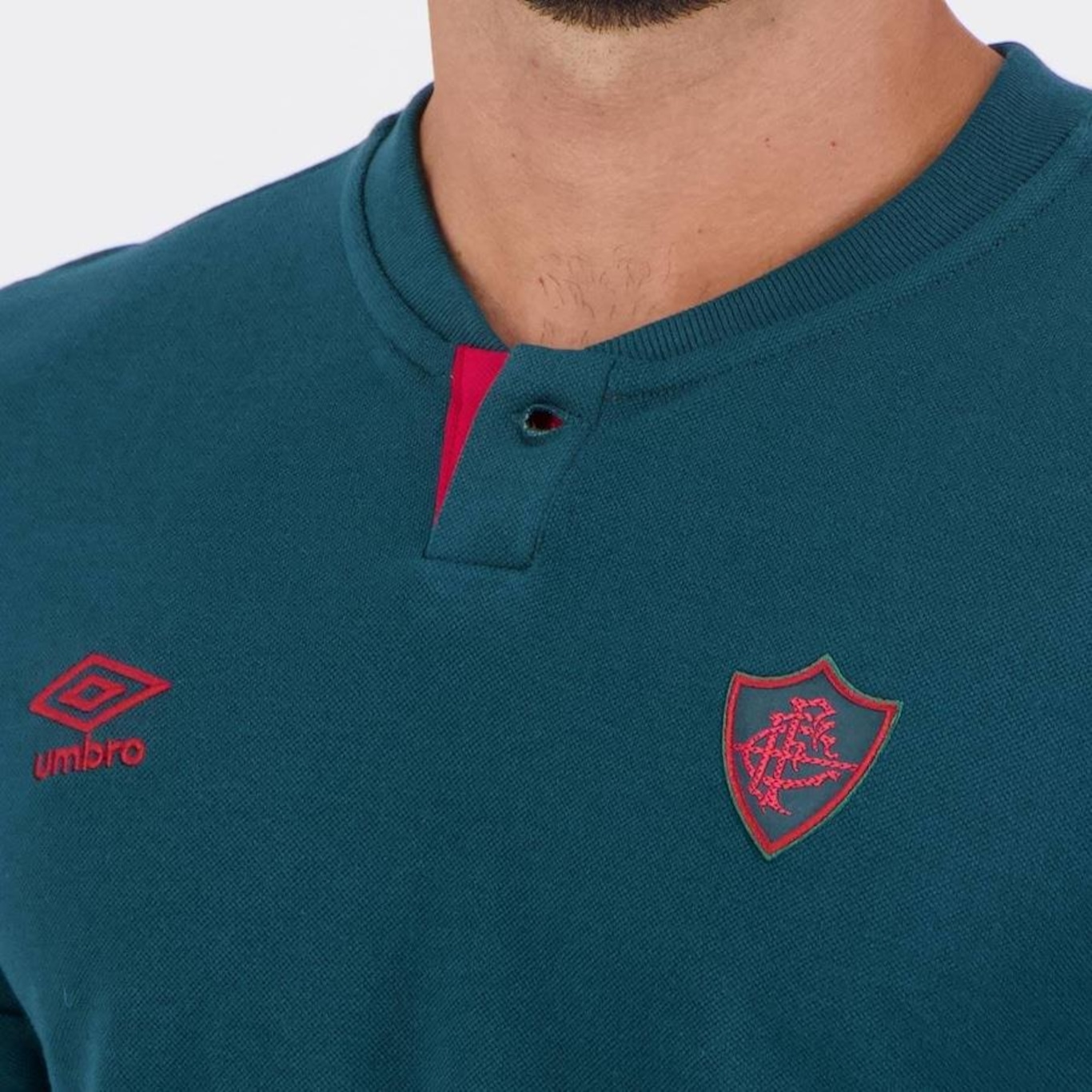 Polo Umbro Fluminense Viagem 2024 Verde - Foto 5