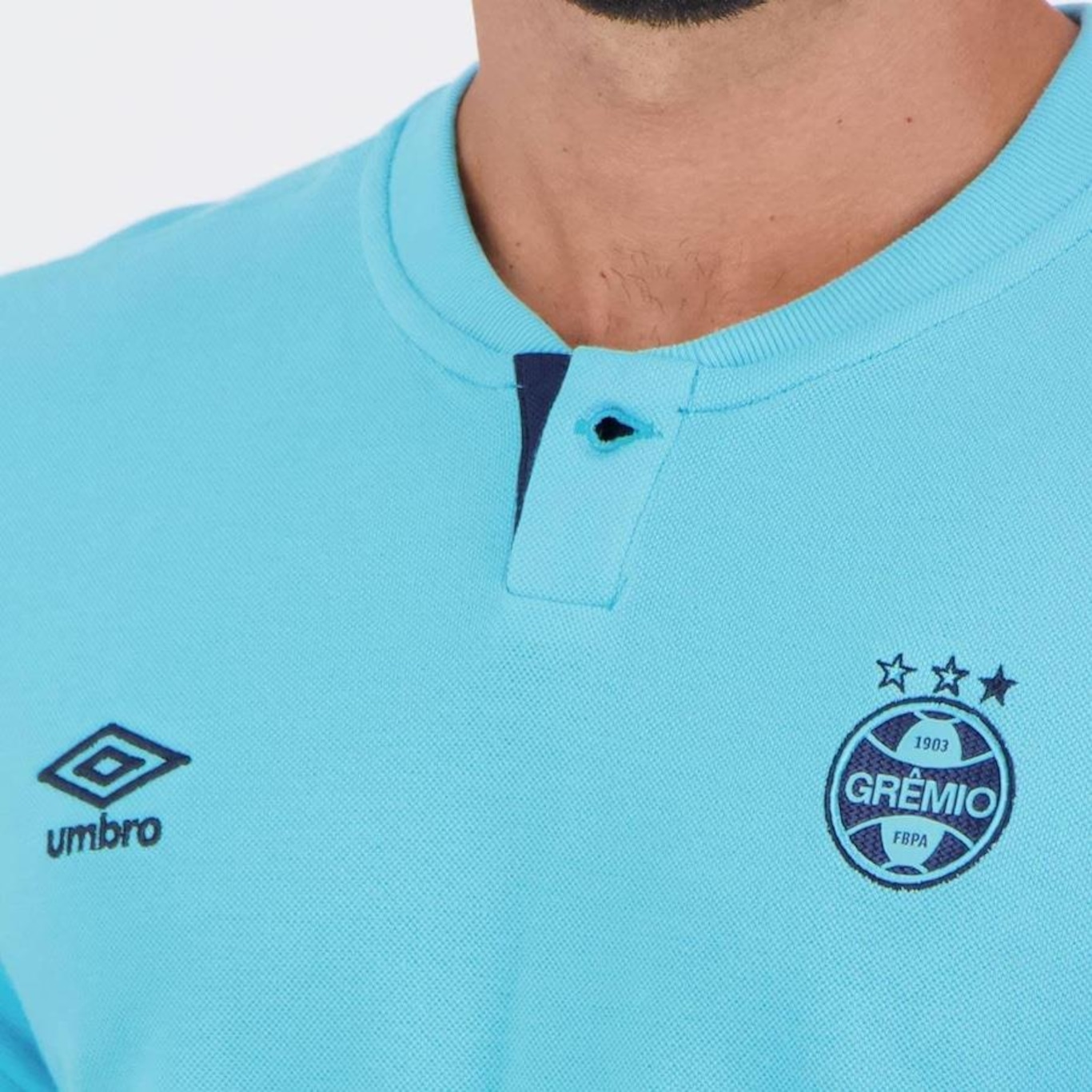 Camisa Polo do Grêmio Viagem 2024 Umbro - Masculina - Foto 5