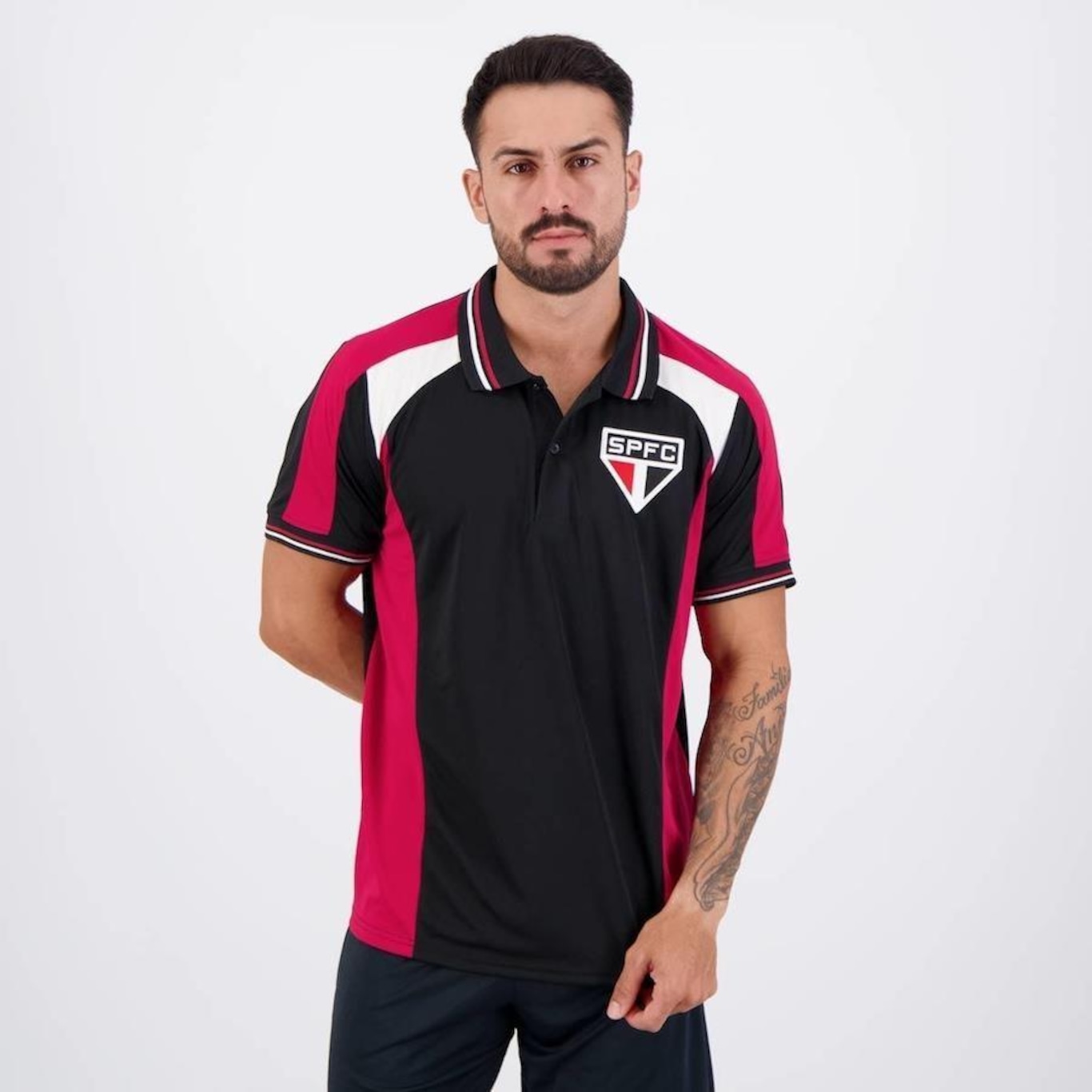 Camisa Polo do São Paulo SPR Pippes - Masculina - Foto 1