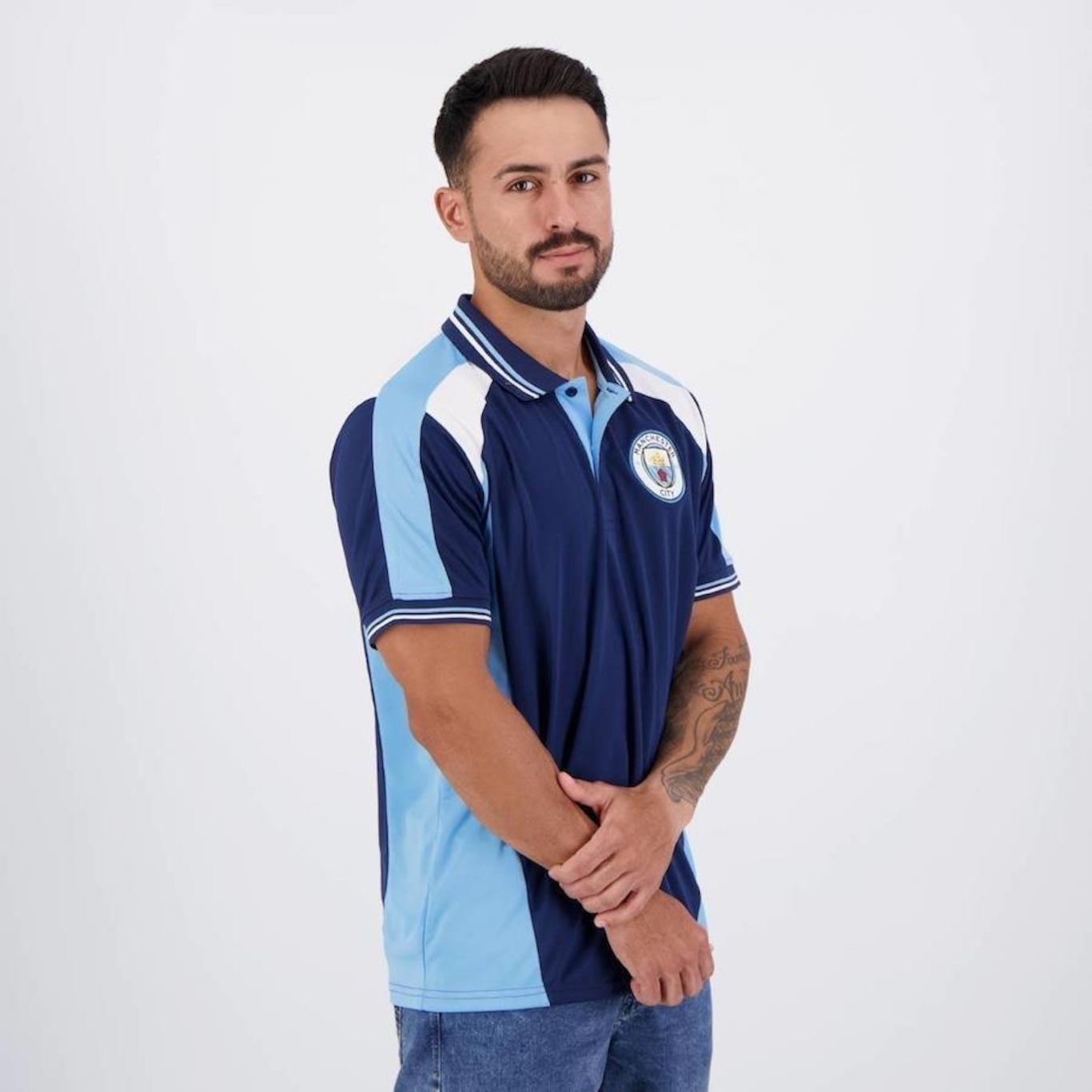 Camisa Polo Manchester City SPR Winner - Masculina - Foto 1