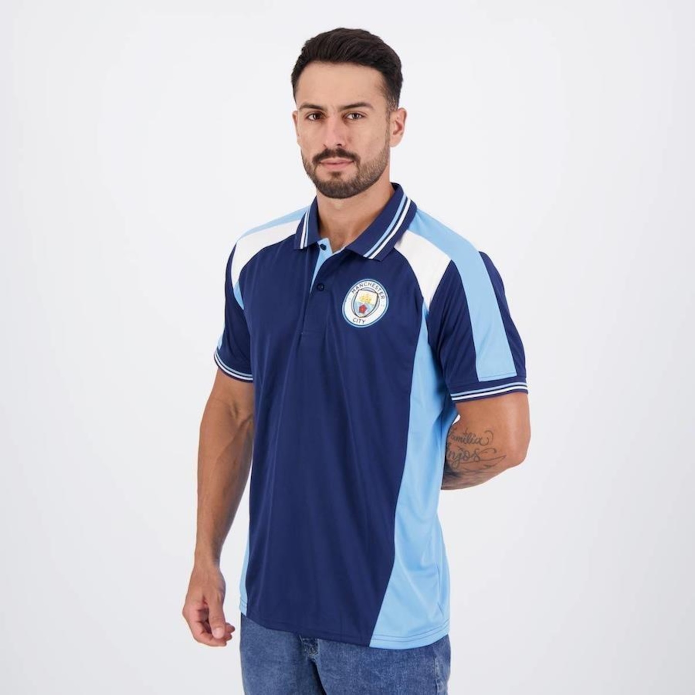 Camisa Polo Manchester City SPR Winner - Masculina - Foto 2