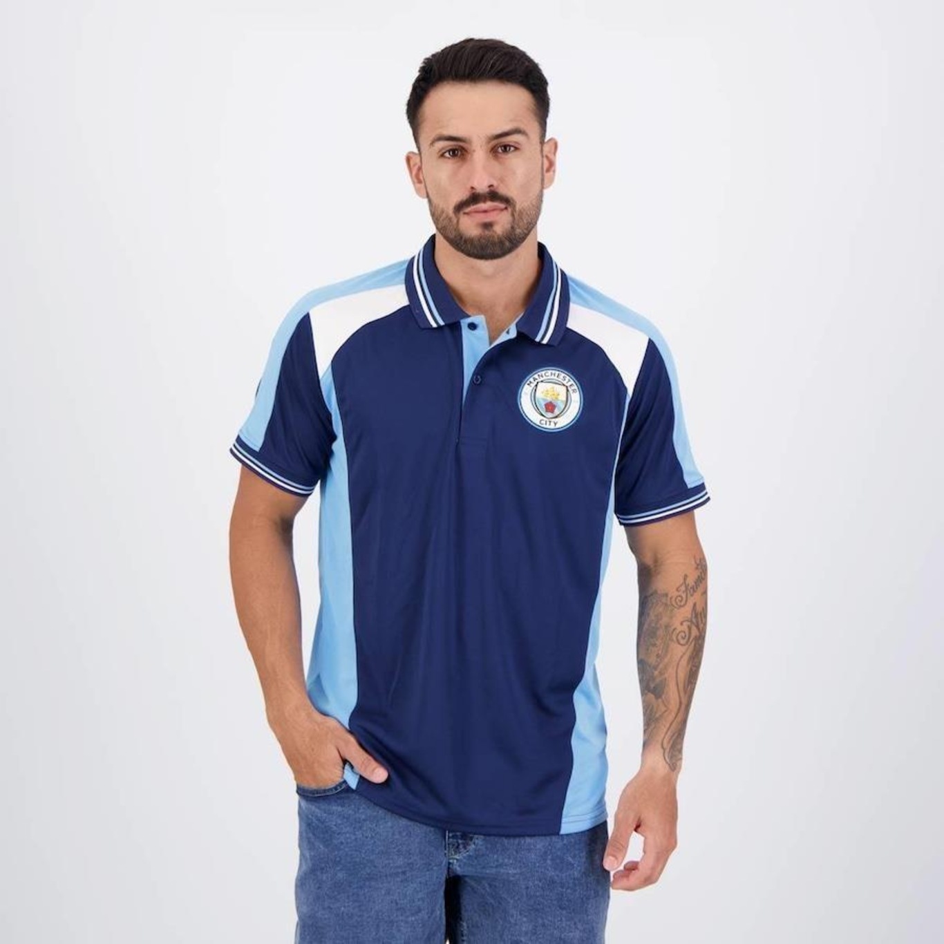 Camisa Polo Manchester City SPR Winner - Masculina - Foto 3