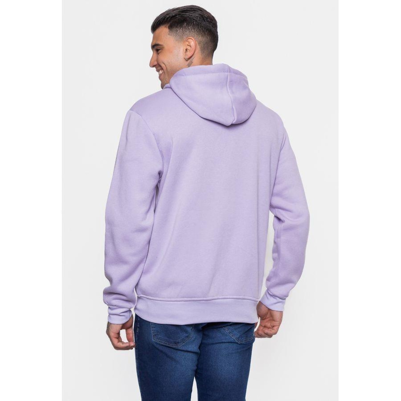 Blusão de Moletom com Capuz Ecko Fashion Basic Aberto - Masculino - Foto 3