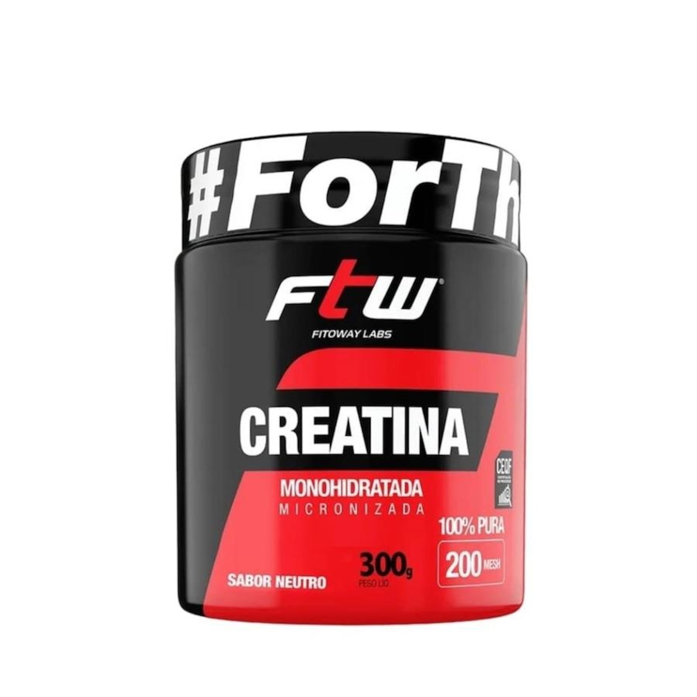 Kit Whey Protein FTW 100% Refil 900g - Chocolate com Coqueteleira + Creatina 300g - Foto 2