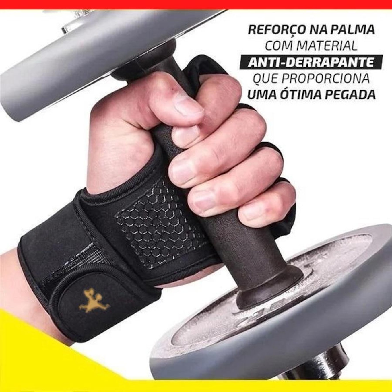 Luvas com Munhequeira Crosstrainer Gold Sports Weight - Foto 4