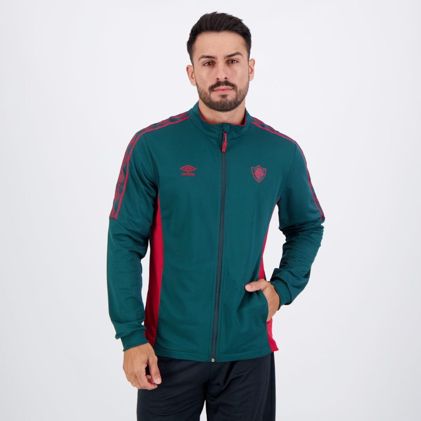 Jaqueta do Fluminense 2024 Umbro Viagem - Masculina - Foto 1