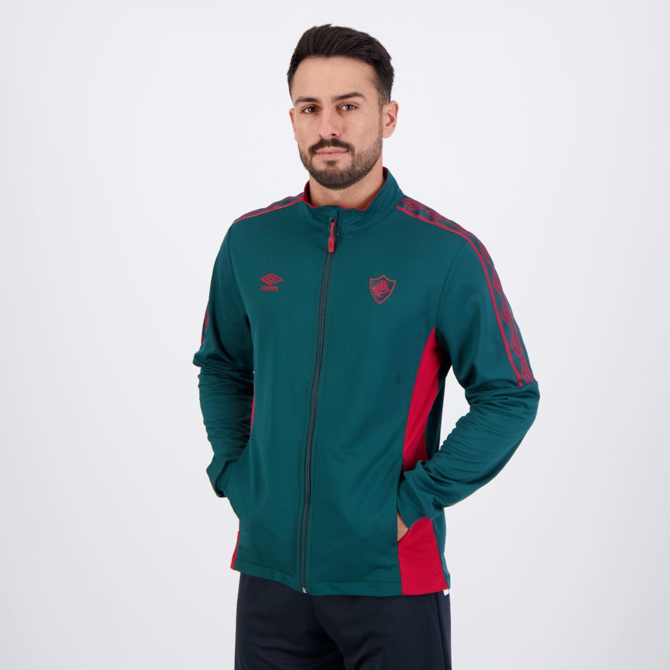 Jaqueta do Fluminense 2024 Umbro Viagem - Masculina - Foto 3