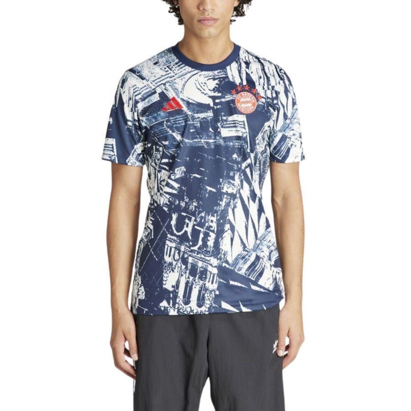 Camisa do Bayern adidas Pré-Jogo - Masculina - Foto 1