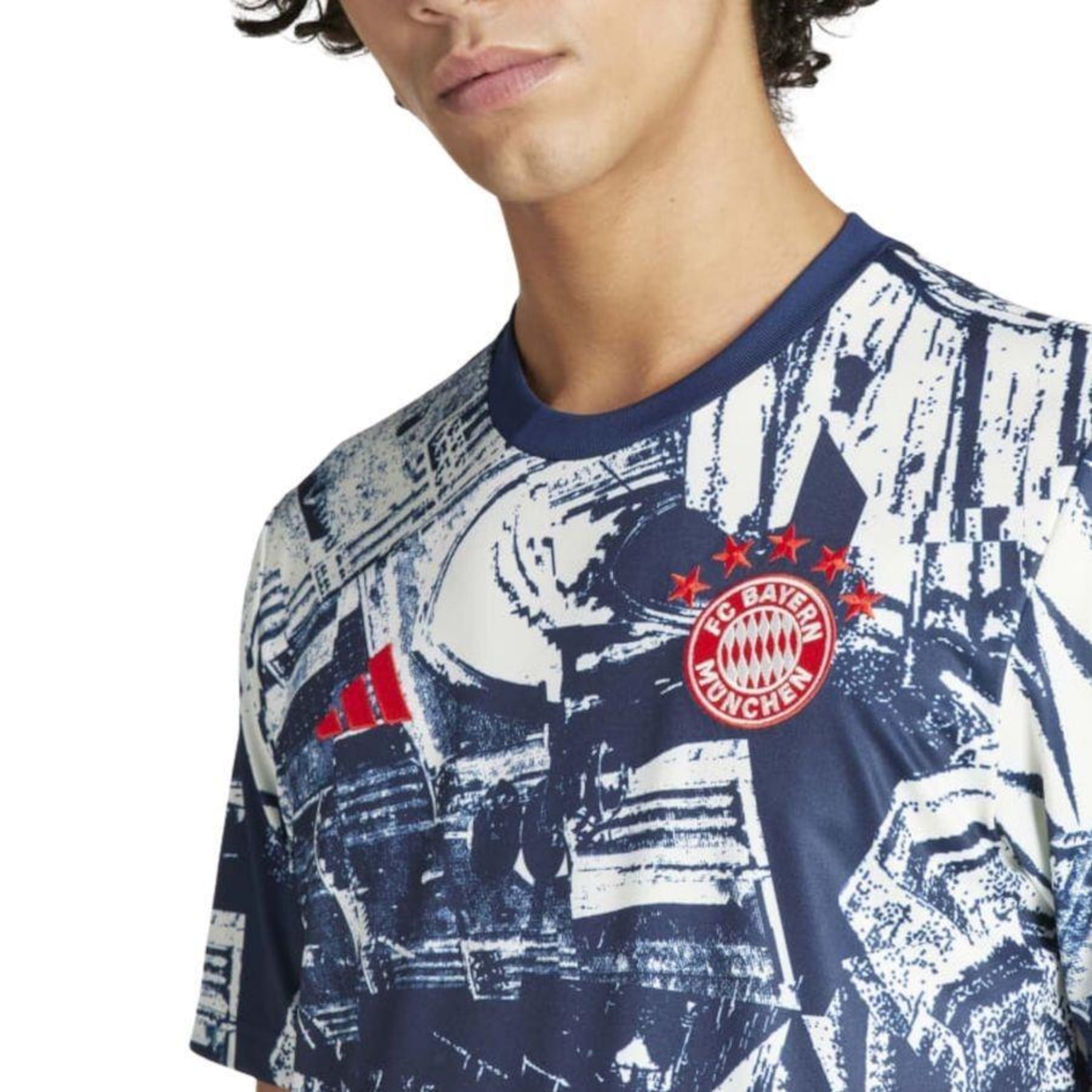 Camisa do Bayern adidas Pré-Jogo - Masculina - Foto 3