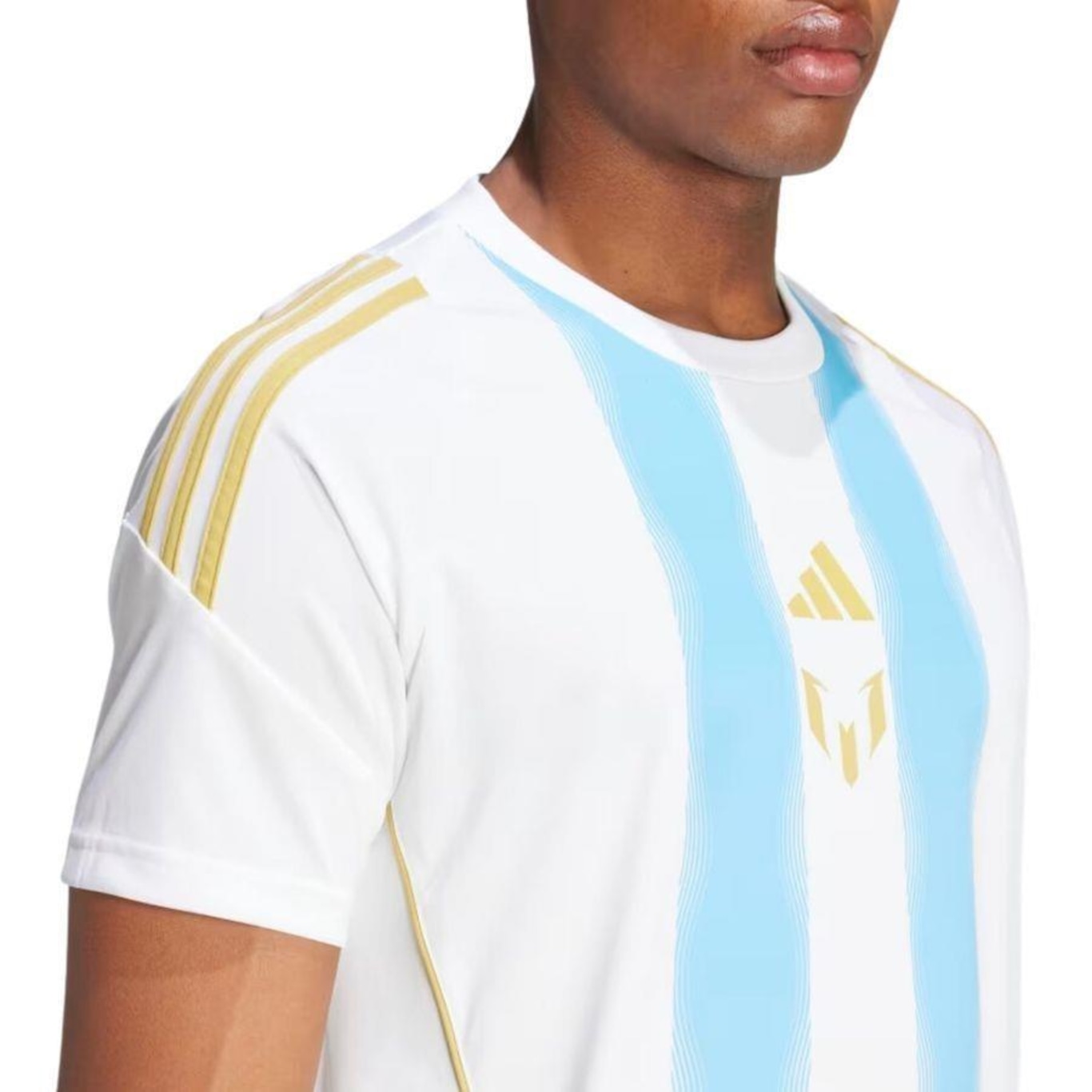 Camiseta Messi adidas Pitch Street - Masculina - Foto 4